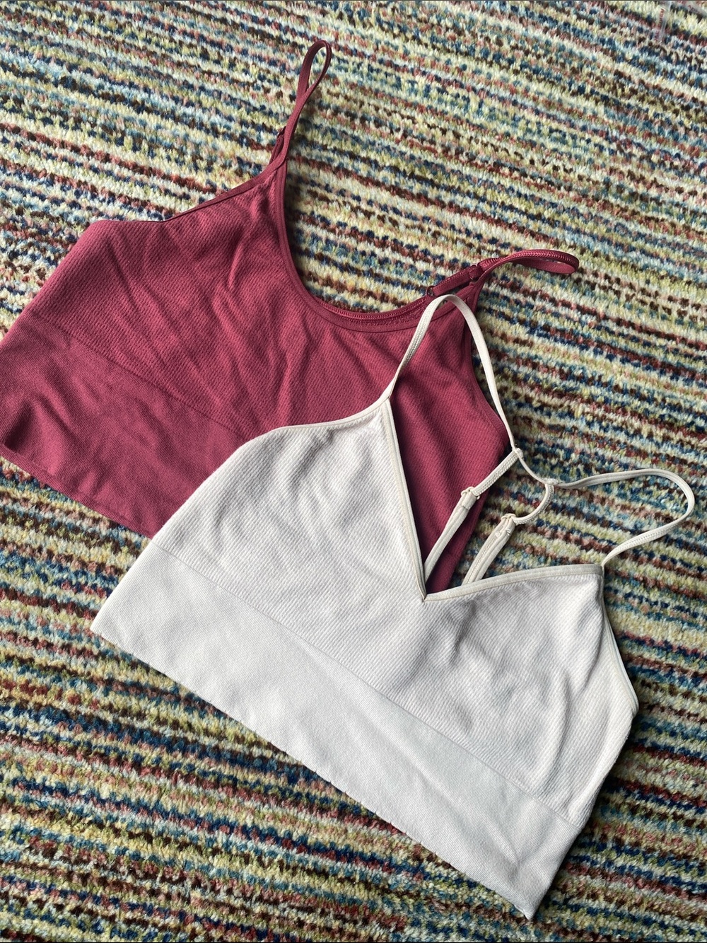 Anthropologie Ribbed Bralettes S/M